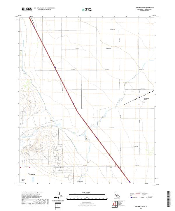 USGS Topographic Map – Guijarral Hills