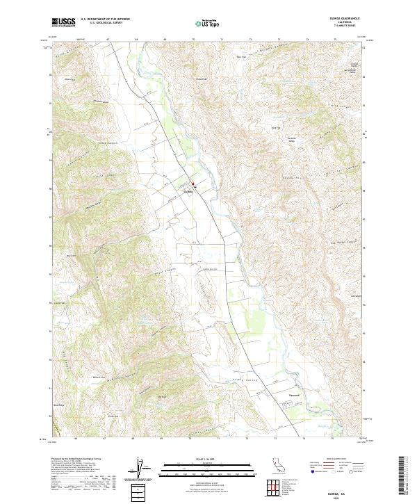 USGS Topographic Map – Guinda