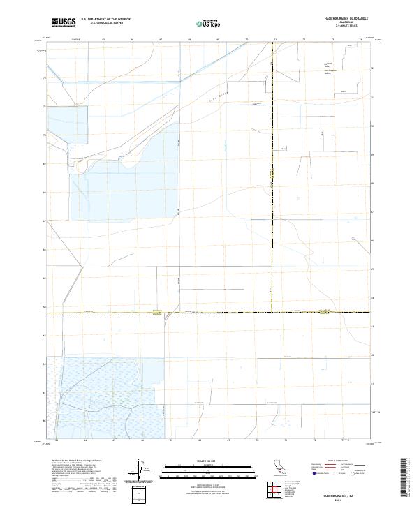 USGS Topographic Map – Hacienda Ranch