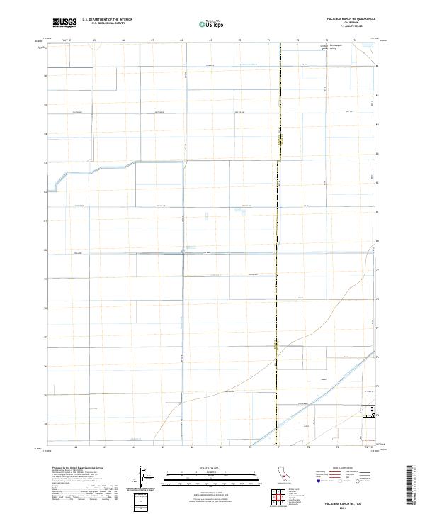 USGS Topographic Map – Hacienda Ranch NE