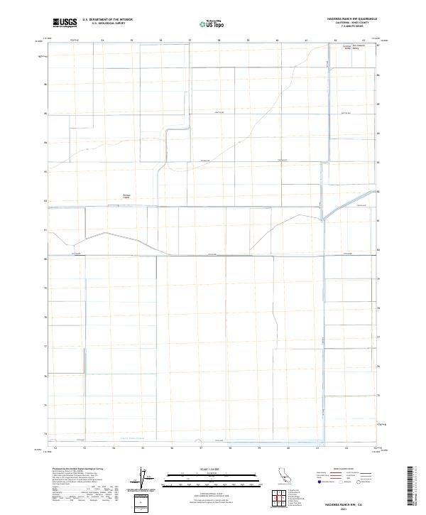USGS Topographic Map – Hacienda Ranch NW