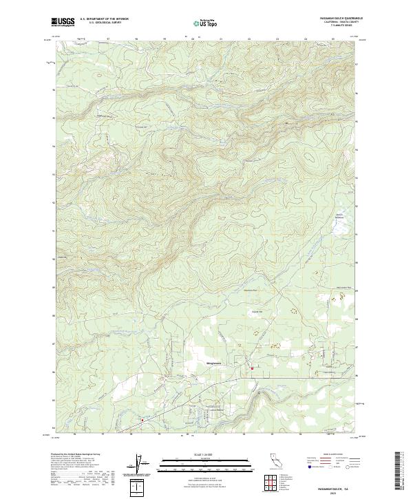 USGS Topographic Map – Hagaman Gulch