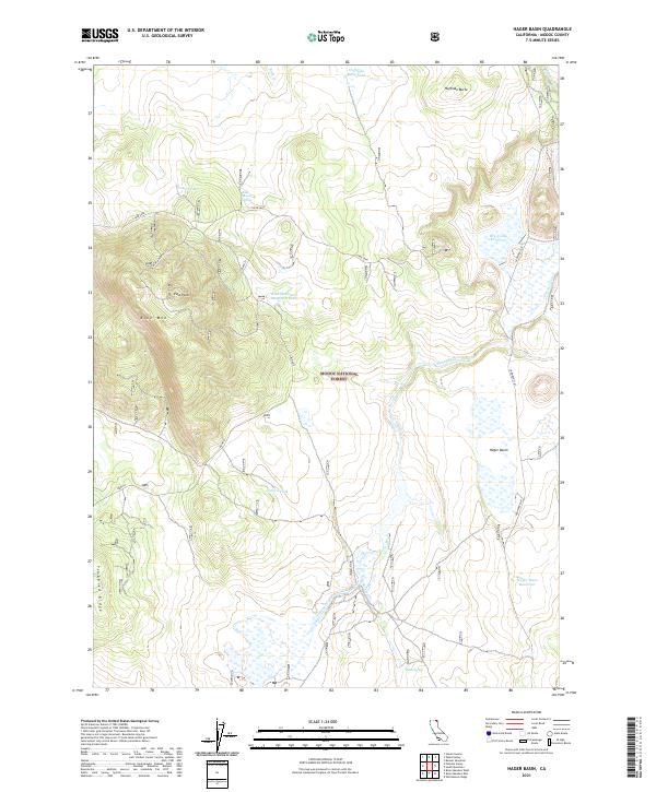 USGS Topographic Map – Hager Basin