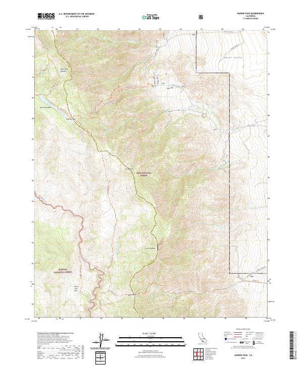 USGS Topographic Map – Haiwee Pass
