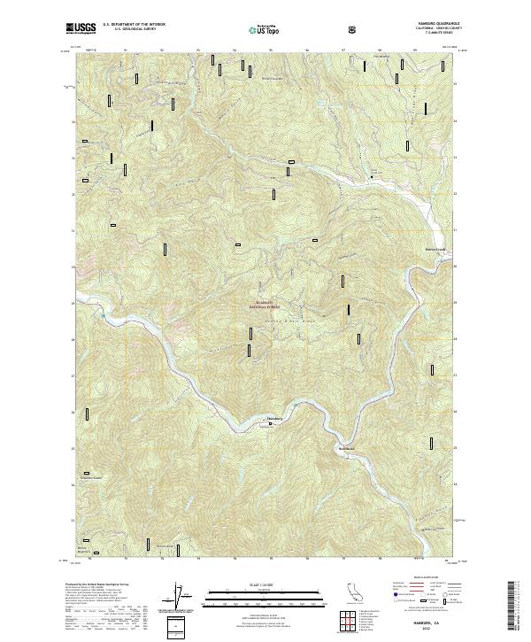 USGS Topographic Map – Hamburg