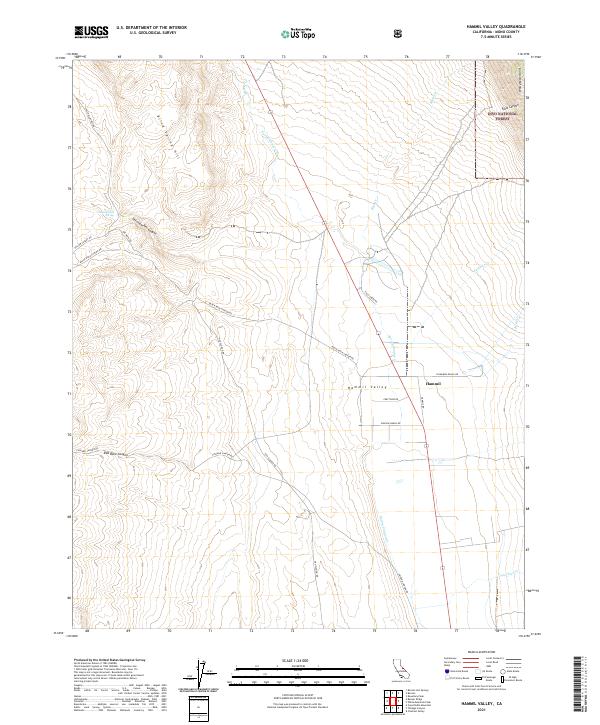 USGS Topographic Map – Hammil Valley
