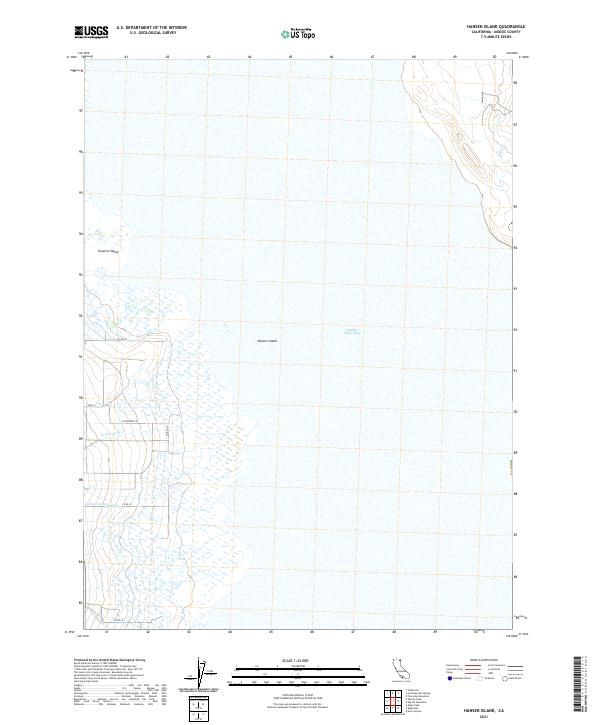 USGS Topographic Map – Hansen Island