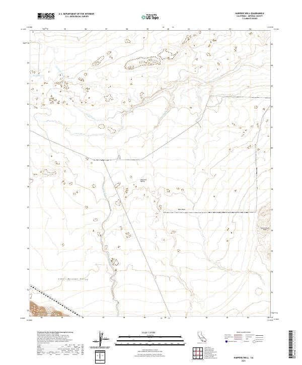 USGS Topographic Map – Harpers Well