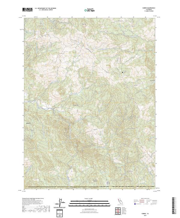 USGS Topographic Map – Harris
