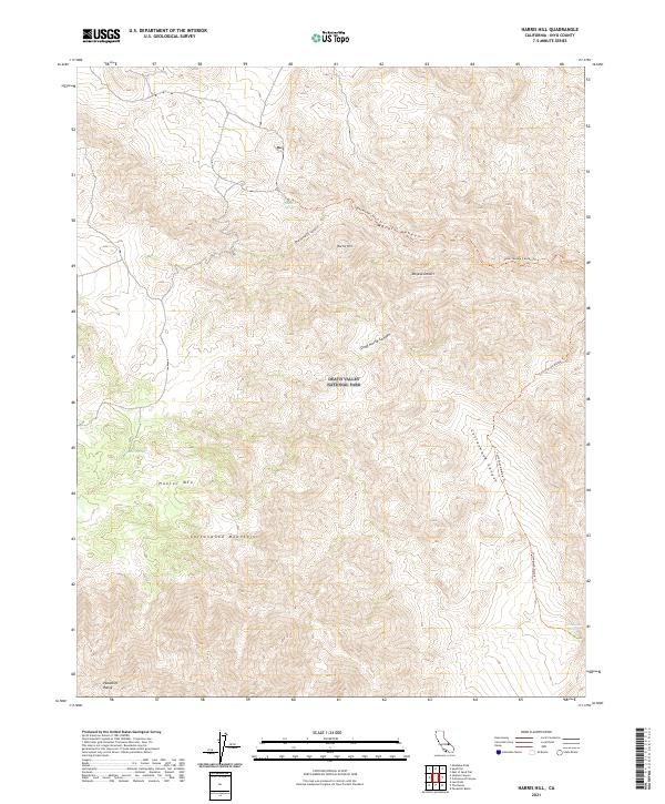 USGS Topographic Map – Harris Hill