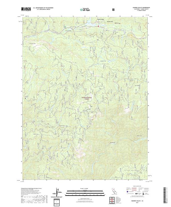 USGS Topographic Map – Haskins Valley