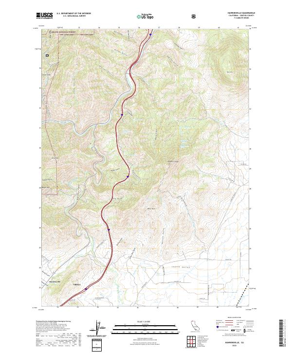 USGS Topographic Map – Hawkinsville