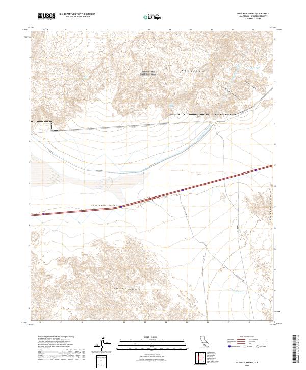 USGS Topographic Map – Hayfield Spring