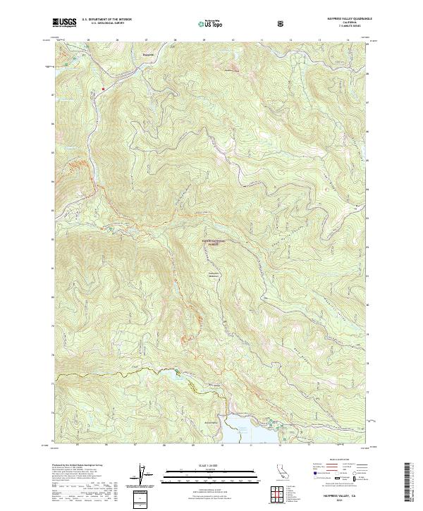 USGS Topographic Map – Haypress Valley