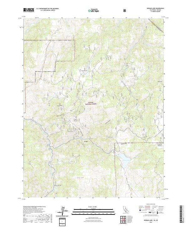USGS Topographic Map – Heenan Lake