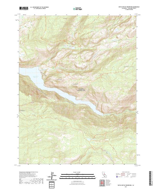 USGS Topographic Map – Hetch Hetchy Reservoir