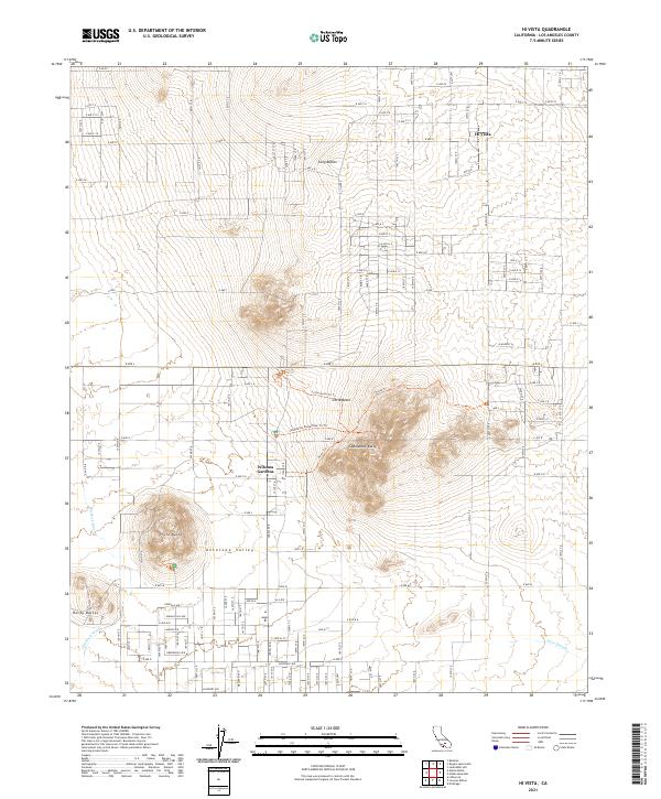 USGS Topographic Map – Hi Vista