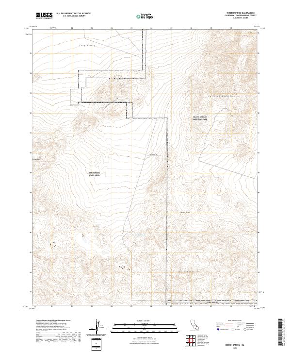 USGS Topographic Map – Hidden Spring