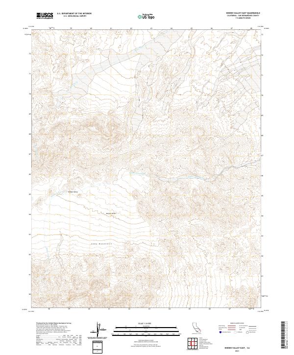 USGS Topographic Map – Hidden Valley East