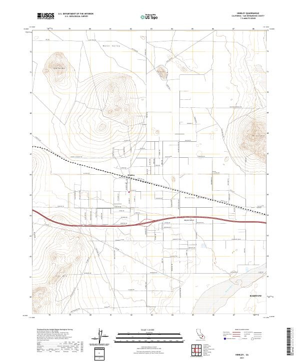 USGS Topographic Map – Hinkley