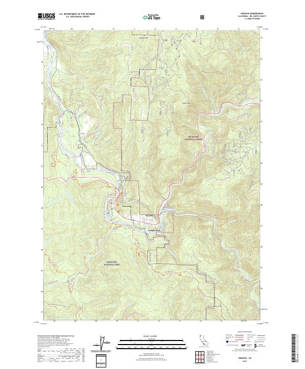 USGS Topographic Map – Hiouchi