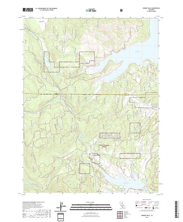 USGS Topographic Map – Hobart Mills