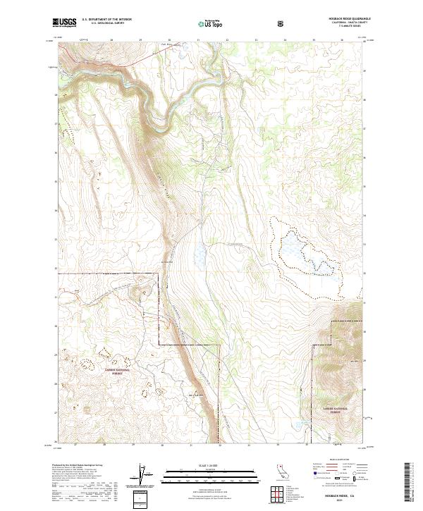 USGS Topographic Map – Hogback Ridge