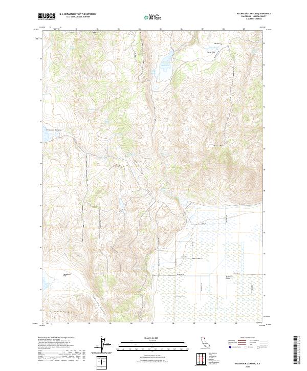 USGS Topographic Map – Holbrook Canyon