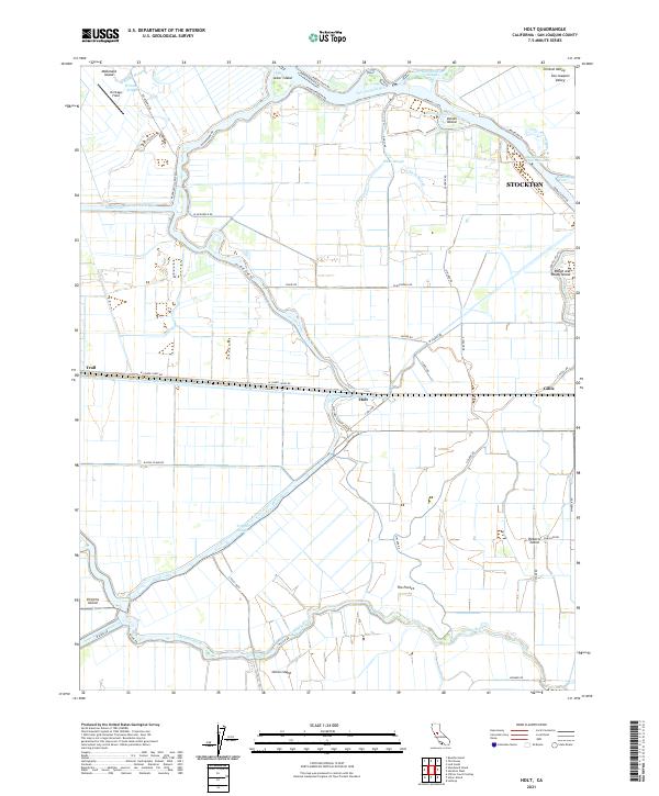 USGS Topographic Map – Holt