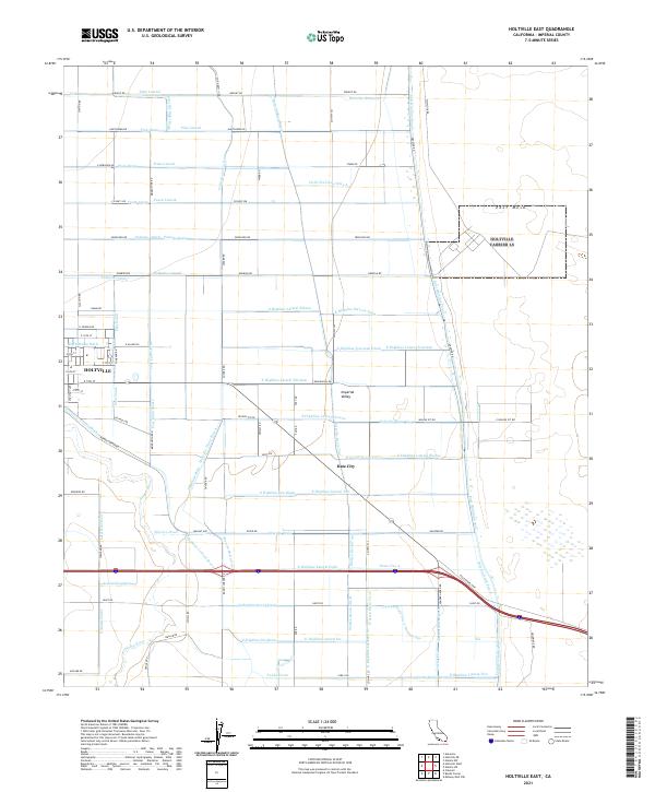 USGS Topographic Map – Holtville East