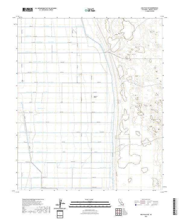USGS Topographic Map – Holtville NE