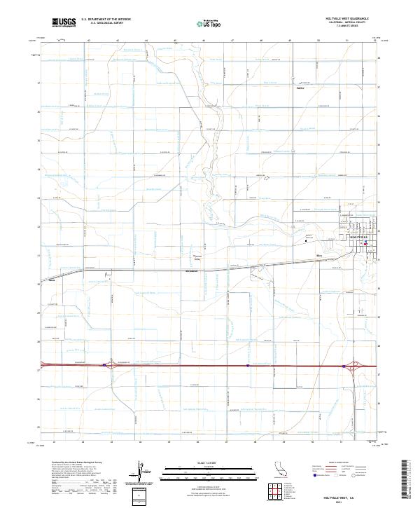 USGS Topographic Map – Holtville West
