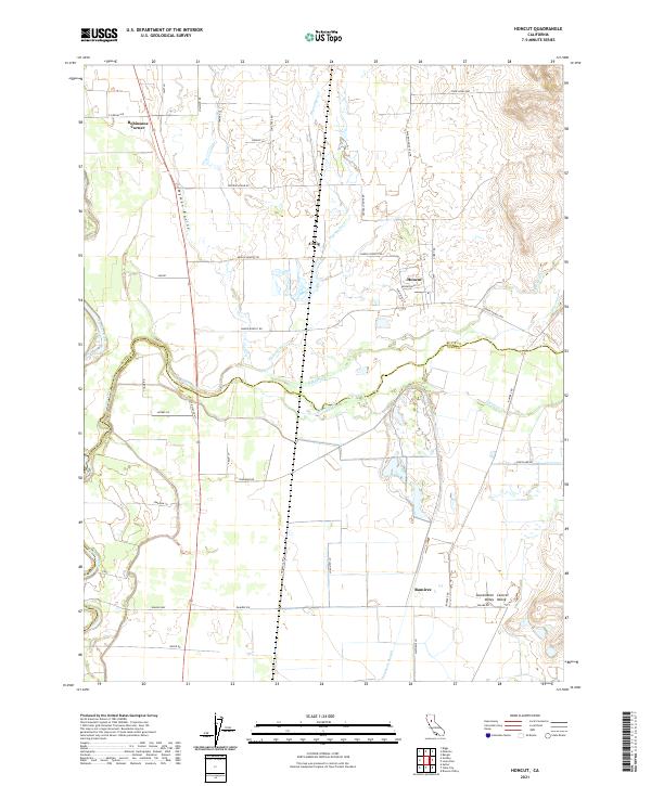 USGS Topographic Map – Honcut