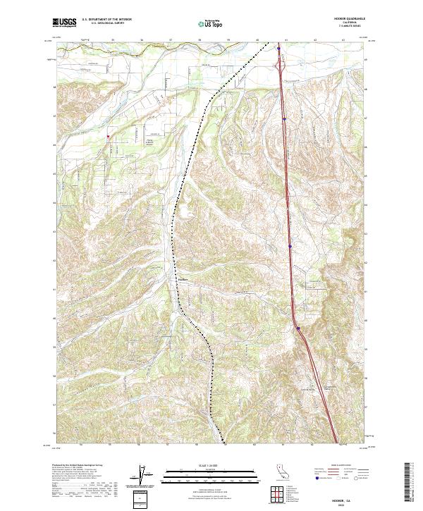 USGS Topographic Map – Hooker