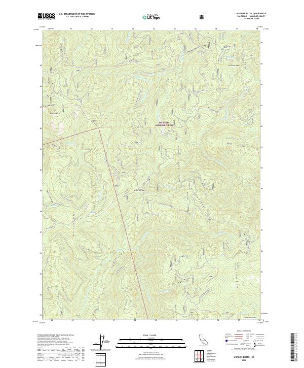 USGS Topographic Map – Hopkins Butte