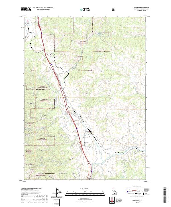 USGS Topographic Map – Hornbrook