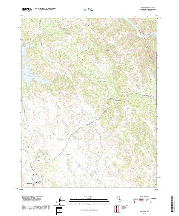 USGS Topographic Map – Hornitos