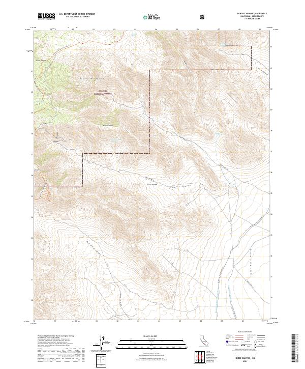 USGS Topographic Map – Horse Canyon