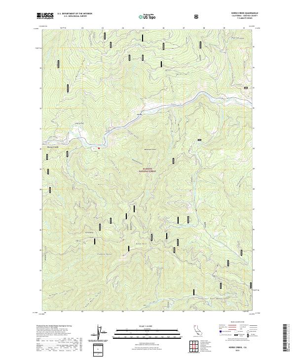 USGS Topographic Map – Horse Creek