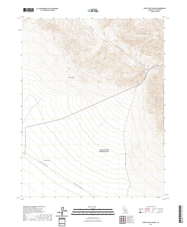 USGS Topographic Map – Horse Thief Canyon