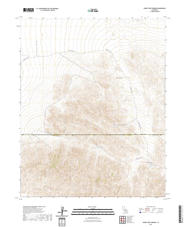 USGS Topographic Map – Horse Thief Springs