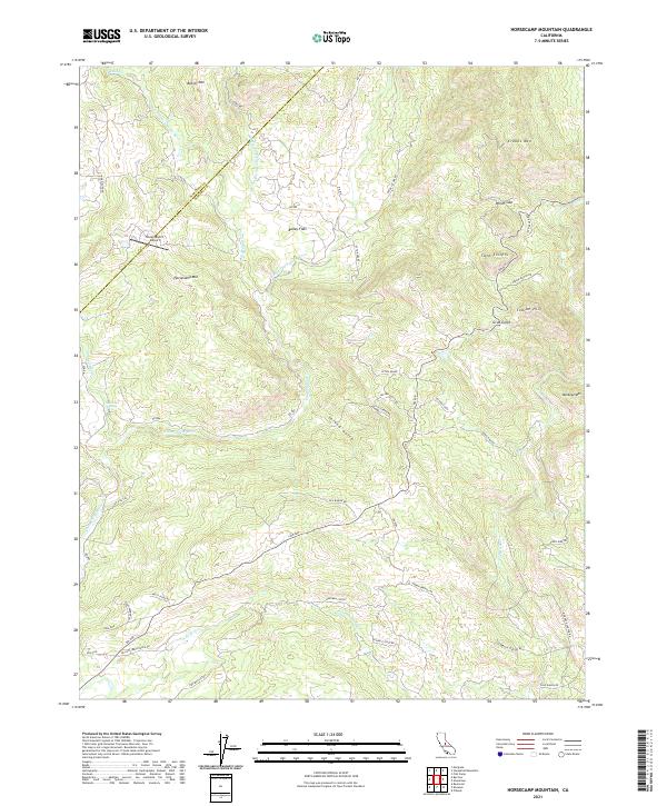 USGS Topographic Map – Horsecamp Mountain