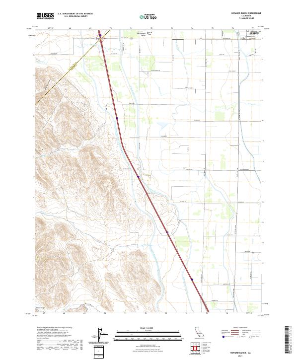 USGS Topographic Map – Howard Ranch