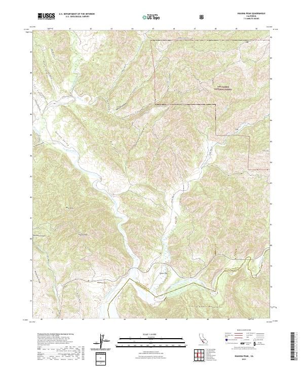 USGS Topographic Map – Huasna Peak