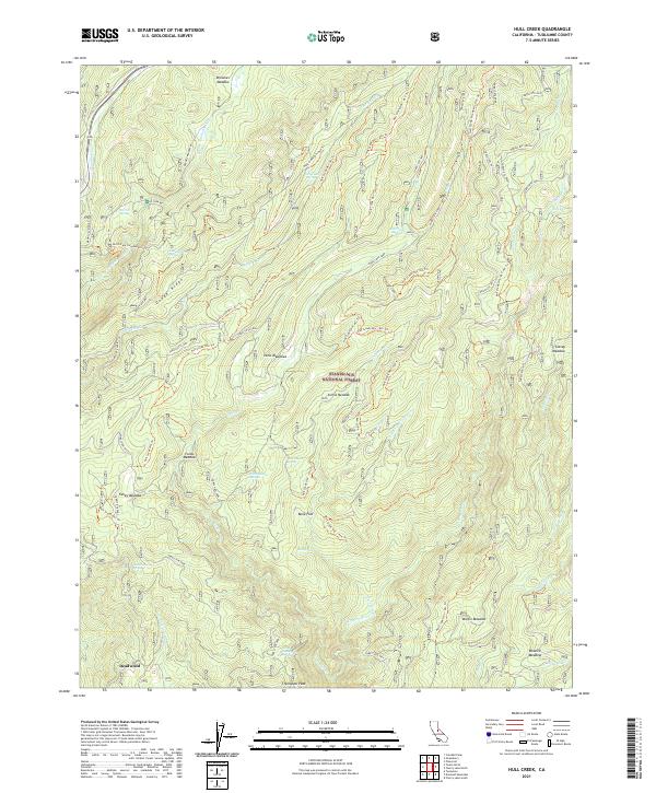 USGS Topographic Map – Hull Creek