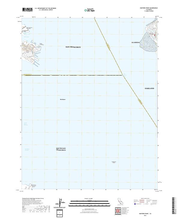 USGS Topographic Map – Hunters Point