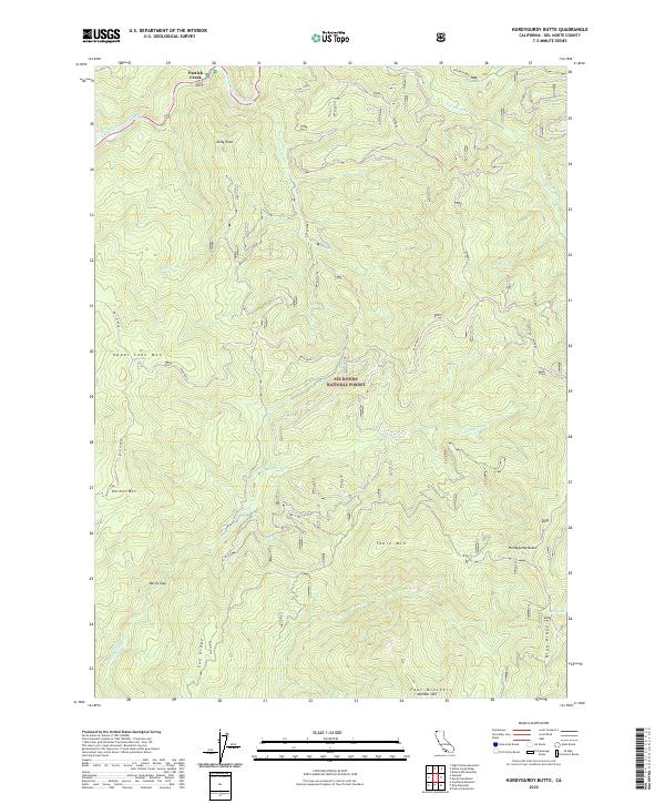 USGS Topographic Map – Hurdygurdy Butte