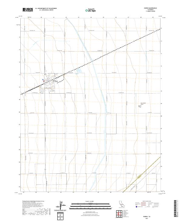 USGS Topographic Map – Huron