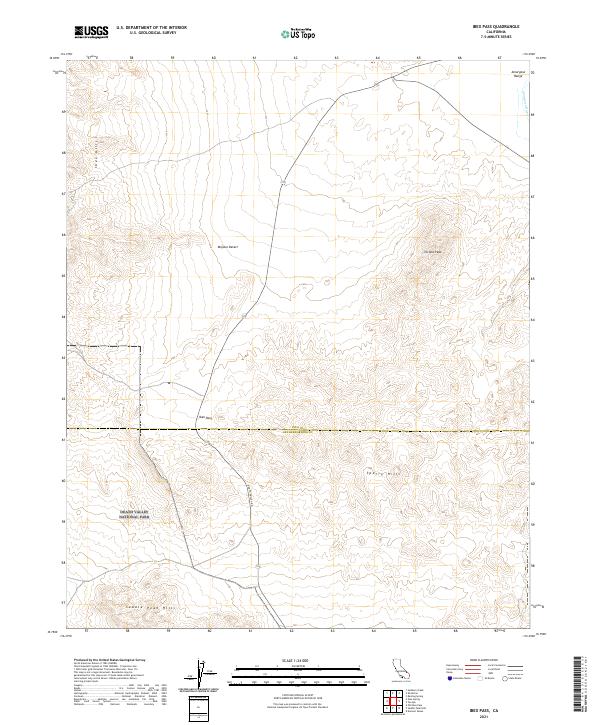 USGS Topographic Map – Ibex Pass