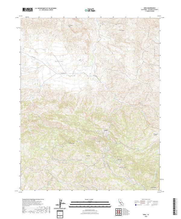USGS Topographic Map – Idria